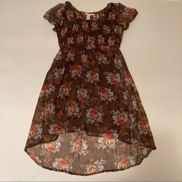 AMERICAN RAG Floral Ruffle Mini Dress - Picture 2 of 11